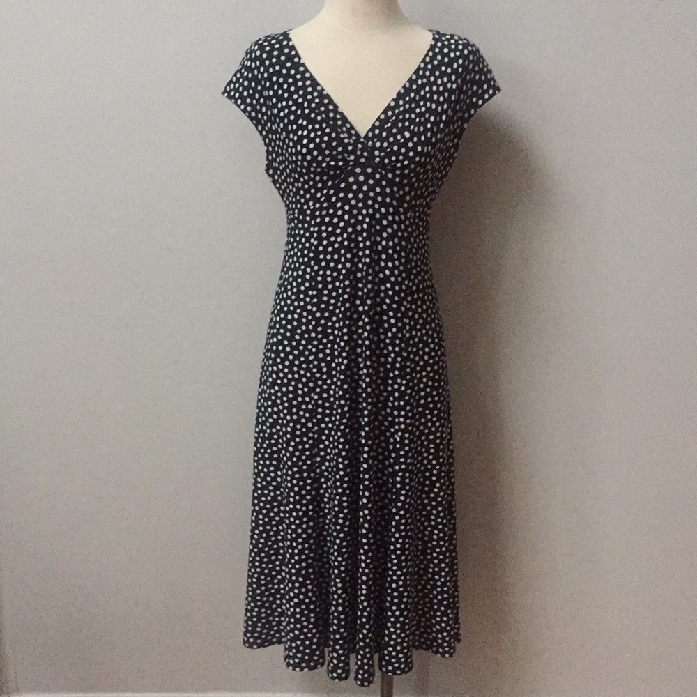 Jones New York - Long Polka Dot Dress